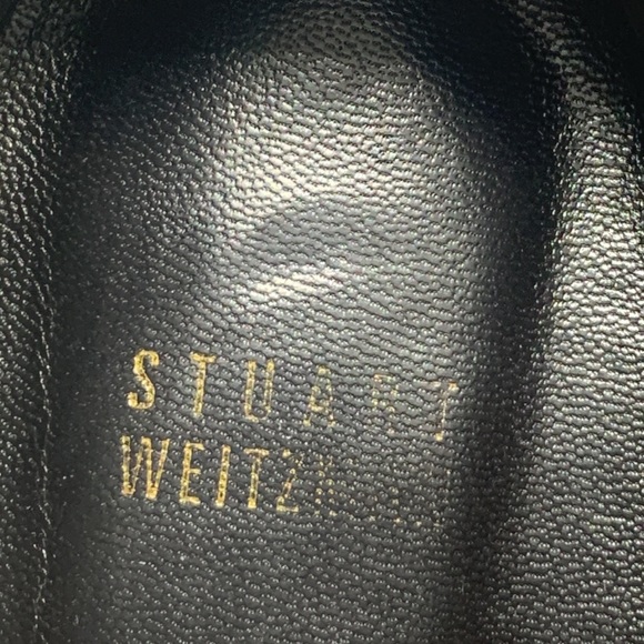 Stuart Weitzman Brown Calf Leather Platform Heeled Ankle Bootie Women's Size 10 - Picture 9 of 11